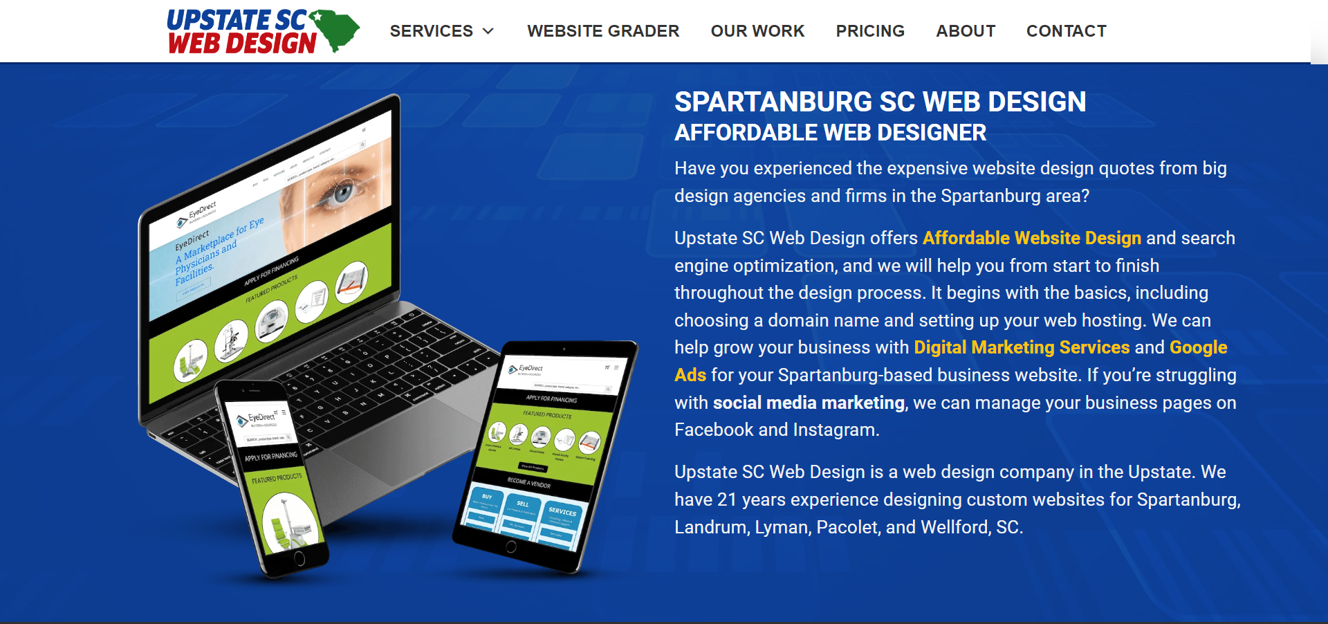 Upstate SC Web Design Agency