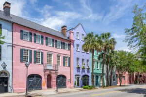 Charleston's Rainbow Row, a popular destination for visitors and locals alike